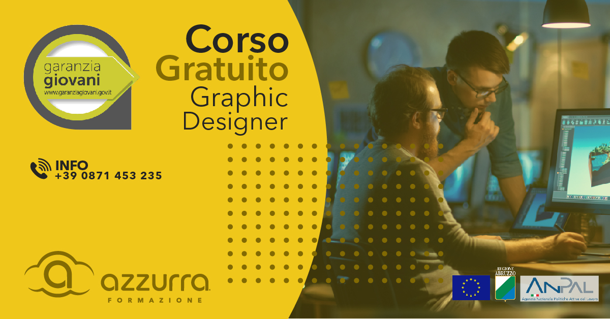 Banner corso gratuito Graphic Designer a Chieti