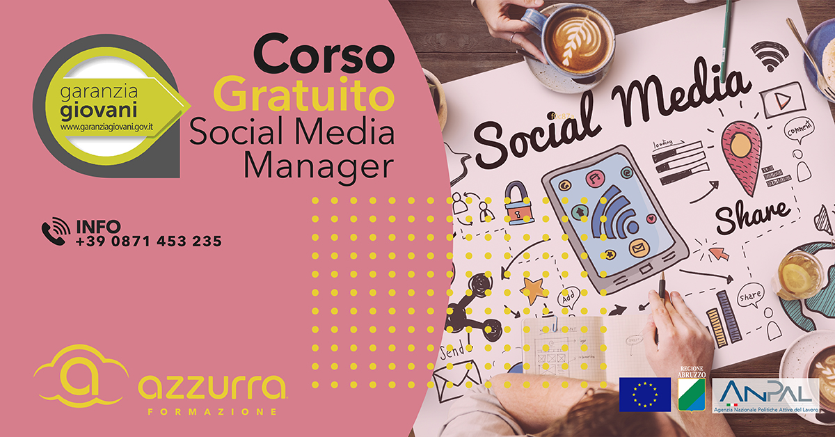 Banner Corso Gratuito Social Media Manager a Chieti