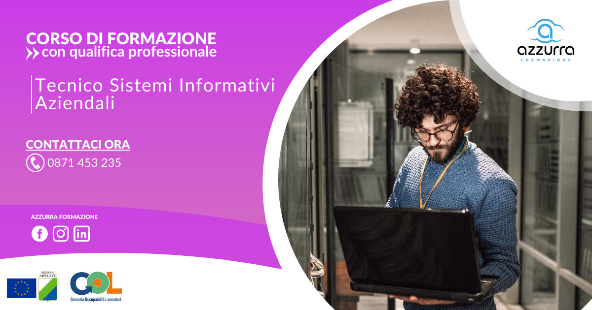 banner corso rettangolare Tecnico sistemi informativi aziendali GOL banner corso rettangolare Tecnico sistemi informativi aziendali GOL