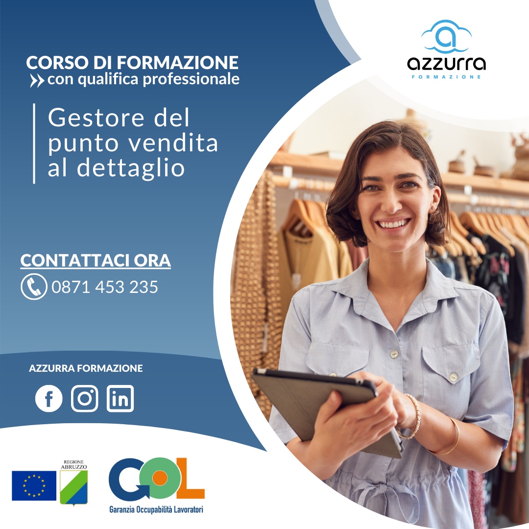 Corso gestore del punto vendita al dettaglio